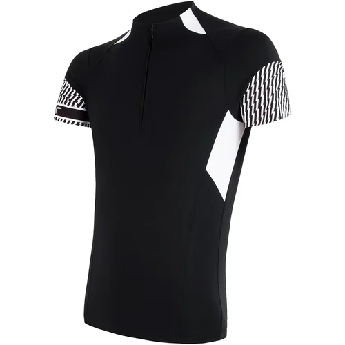 Sensor Men's Jersey Cyklo Race Black/White