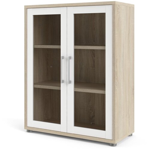 Tvilum Bijela/u prirodnoj boji modularna biblioteka u dekoru hrasta 89x113 cm Prima – Cijene