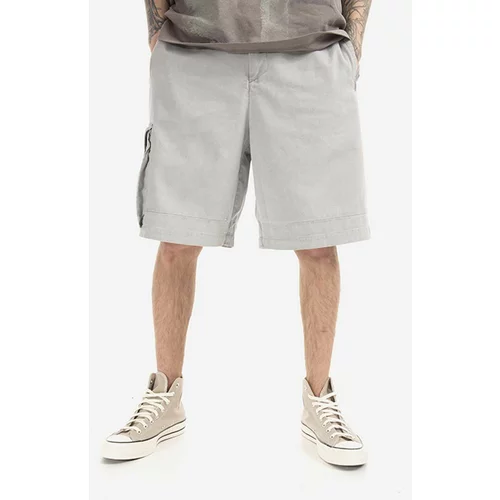 A-COLD-WALL* Bombažne kratke hlače Density Shorts siva barva