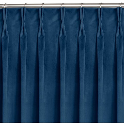  Curtain VILA color indigo style classic flex 9.5 cm with double pleat velvet 265x270 HOMEDE Cijene