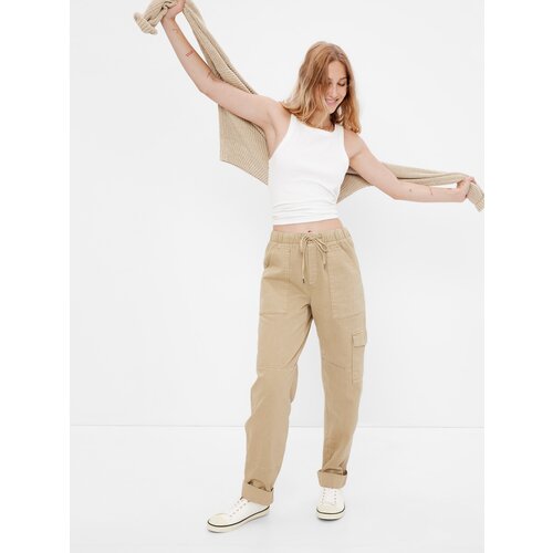 GAP Washwell Elasticated Waistband Trousers - Women Cene