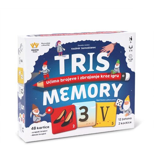 VinVin TRIS memory dru&scaron;tvena igra za djecu Cijene