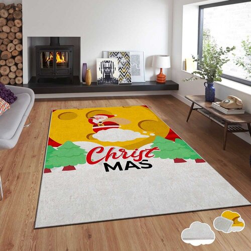 Conceptum Hypnose tepih s novogodišnjim motivima Asr-Crpt-94, Pravougaoni, 180 x 280 cm, Šareni Cene