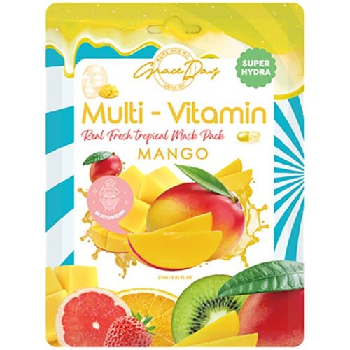 Grace day sheet maska za lice multi-vitamin mango 27g Cene
