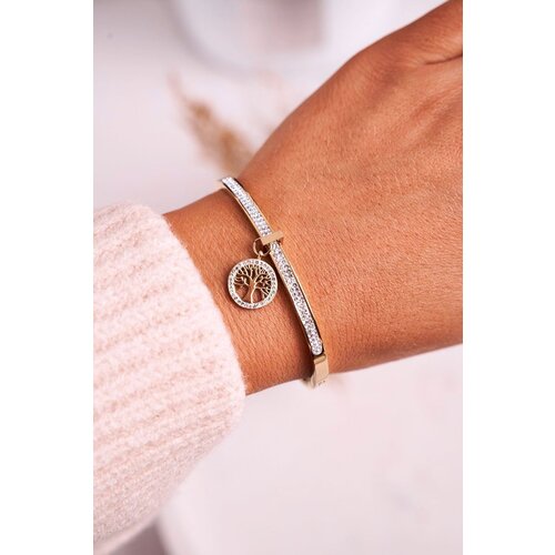 Kesi Steel bracelet with cubic zircon Tree of Life Golden Alive Cijene
