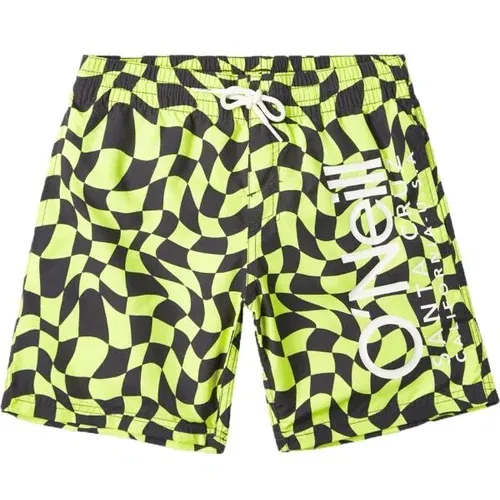 O'neill CALI CRAZY 14'' SWIM SHORTS Kupaće gaće za dječake, reflektirajući neon, veličina