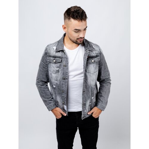 Glano Men&amp;#039;s Denim Jacket - light gray Slike