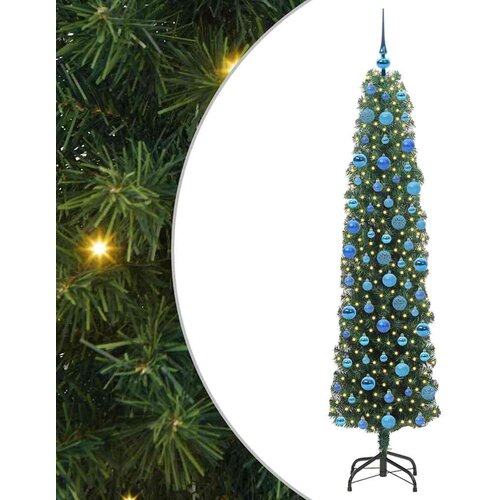 vidaXL Umestno božično drevo Zelena 180 cm PVC in Jeklo in Plastika, (5000067232) Cene