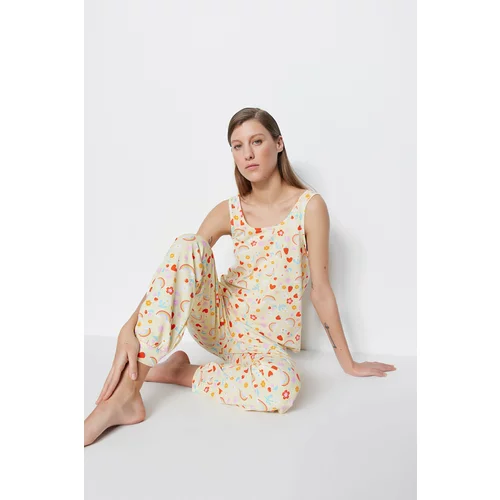 Trendyol Pajama Set - Multicolored - Graphic