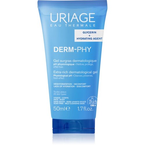 Uriage DERM-PHY Extra Rich Dermatological Gel nježni gel za či&amp;scaron;ćenje 50 ml Slike