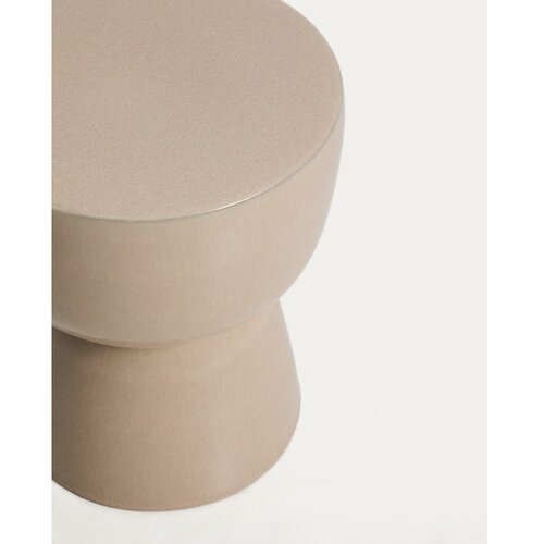 Kave Home Keramična okrogla vrtna mizica 36x36 cm Mesquida &amp;ndash; Slike