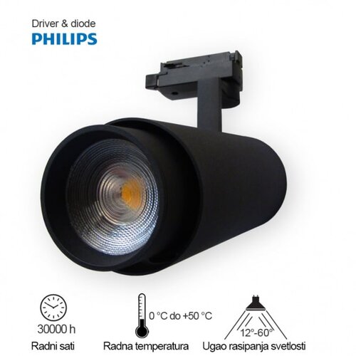 Bb Link led reflektor šinski 339201-1 20W 4000K dim crni Cene