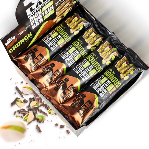 Lab Nutrition Proteinska čokoladica DUBAI, Hrskava, Bez &amp;scaron;ećera, 12 kom X 65g Slike
