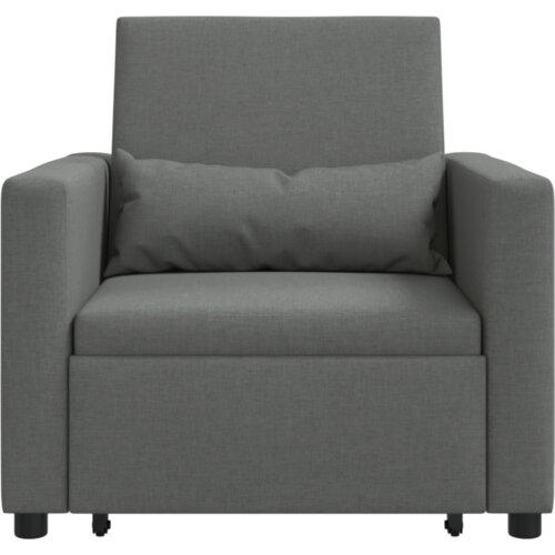  3-u-1 Singl Sofa Krevet Konvertibilna Tamno Siva Tkanina Slike