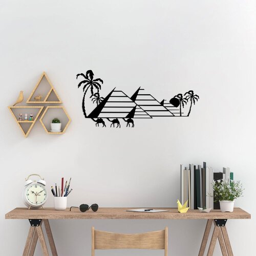 Wallity Zidna dekoracija Egyptian - 482, 33 x 70 cm, Crna Cene