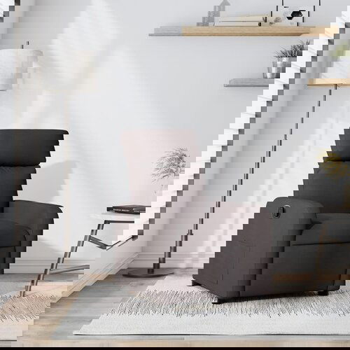 vidaXL Naslanjač temno rjavo blago Cene