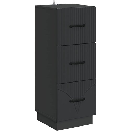  Ormar s ladicama Crna 33 x 34,5 x 87 cm Konstruirano drvo Cijene