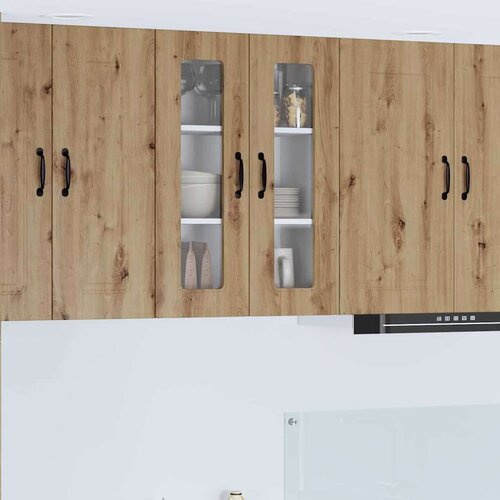 vidaXL Stenska kuhinjska omarica s polico Umetni hrast 60 x 31 x 80 cm Cene