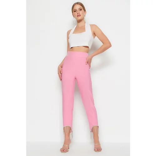 Trendyol Pants - Pink - Slim