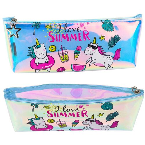  &Scaron;kolska pernica Summer Unicorns 20x8cm - plava Cene
