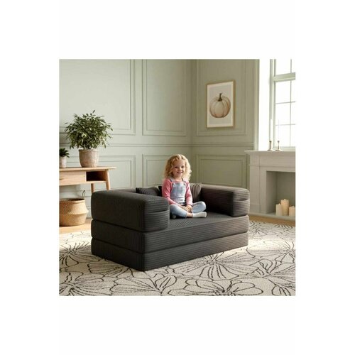 Atelier Del Sofa Kid Sofa dečija sofa na razvlačenje 140 × 70 cm, tamnosiva Cene