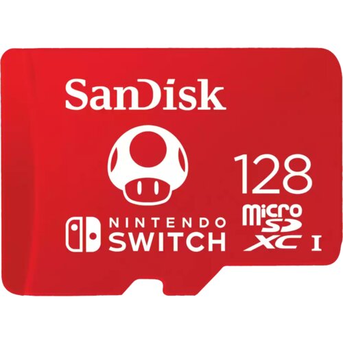 Sandisk memorijska kartica microsdxc card for nintendo switch 128GB, up to 100MB/s read, 60MB/s write, U3, C10, A1, UHS-1 Slike