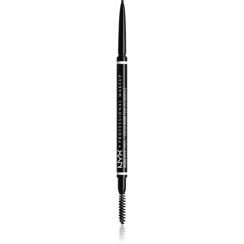 NYX Professional Makeup Micro Brow Pencil svinčnik za obrvi odtenek 08 Black 0.09 g