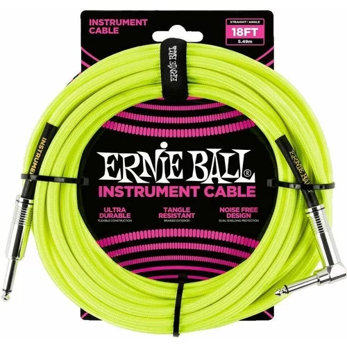 Ernie Ball P06085-EB Žuta 5,5 m Ravni - Kutni