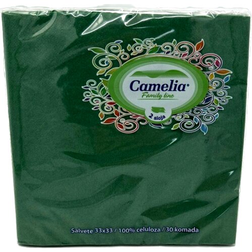 Camelia Salvete, Dvoslojne, 33x33cm, 30 komada, Zelene Slike