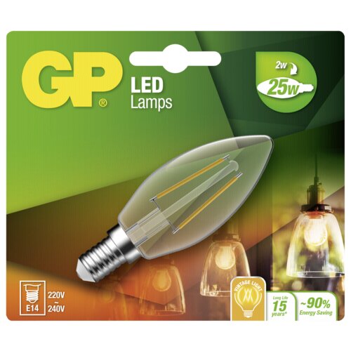 GP Batteries GP Lighting Filament Kerze E14 2W (25W) 250 lm GP 078081 Cijene