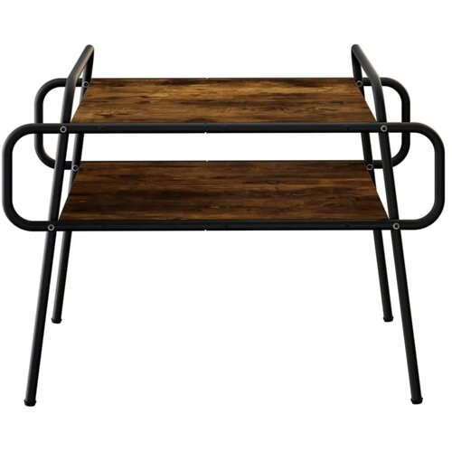  Stolić za kavu Dimljeni hrast 70 x 50 x 51 cm Konstruirano drvo - Dimljeni hrast 70 x 50 x 51 cm Slike