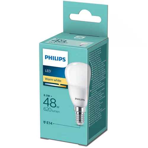 Philips LED sijalica 6.5W P45 E14 2700K