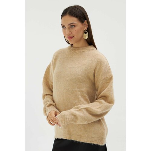 Laluvia Camel Brand Model Soft Knitwear Sweater Slike