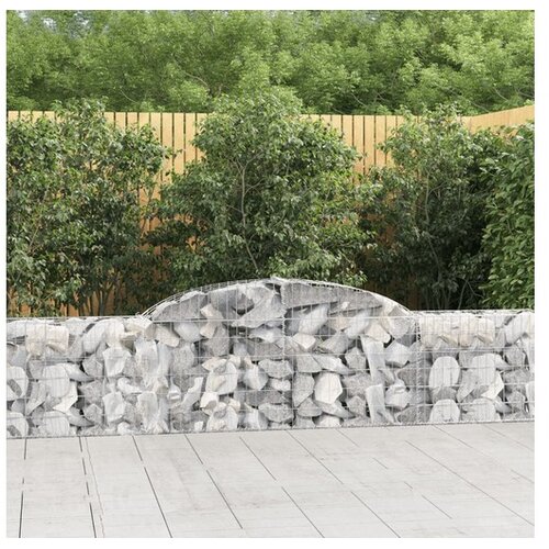  Lučne gabionske ko&scaron;are 3 kom 300x30x60/80 cm pocinčano željezo Cijene