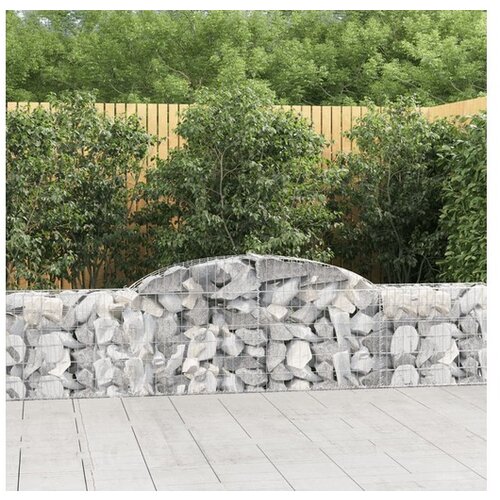  Obokana gabionska ko&scaron;ara 3 kosi 300x30x60/80cm pocinkano železo Cene