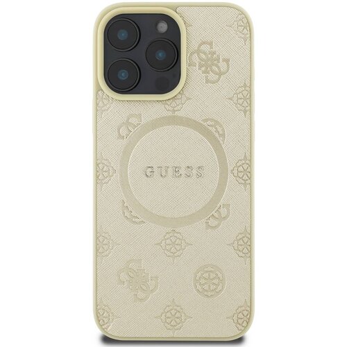 Guess Hrbtni ovitek za iPhone 16 Pro Max Odporen MagSafe, Zlata, (21749469) Cene