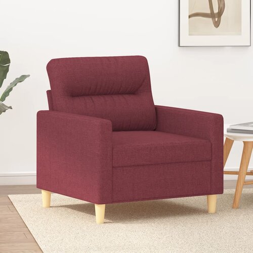 vidaXL Fotelj vinsko rdeč 60 cm blago Cene