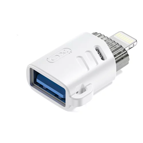 XO Adapter USB na Lightning NB256A bel, (21099203)