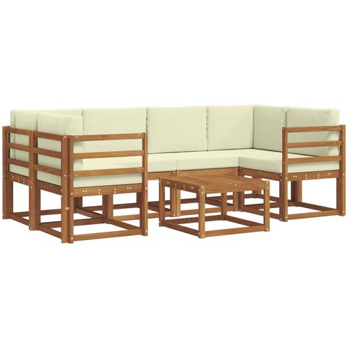  Set vanjskih sofa 7 kom. Prirodna i krem Cene