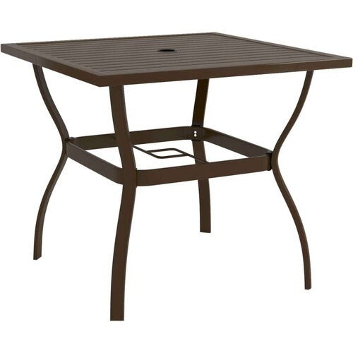 vidaXL Vrtni stol smeđi 81 5 x 81 5 x 72 cm čelični Cene