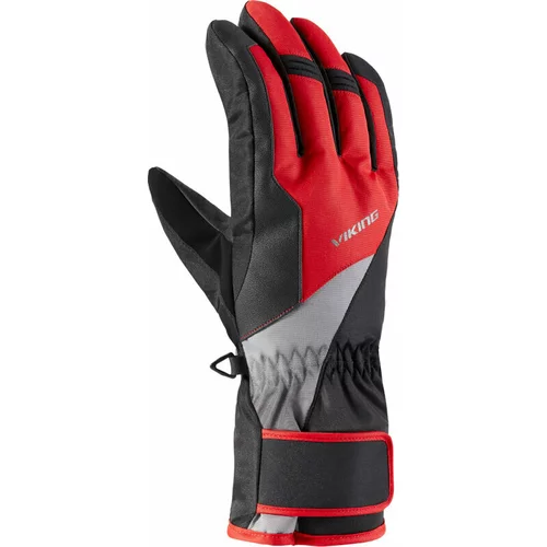 Viking Santo Gloves Black/Red 9 Skijaške rukavice
