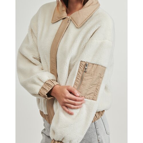 Only Jakne ONLSIENA TEDDY MIX JACKET Bež Slike
