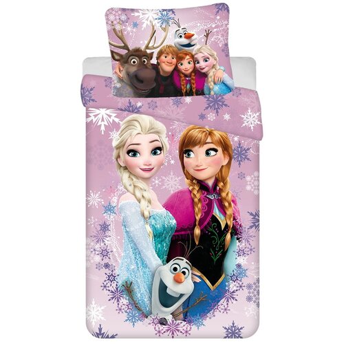 Jerry Fabrics Enojna bombažna otroška posteljnina 140x200 cm Frozen – Cene