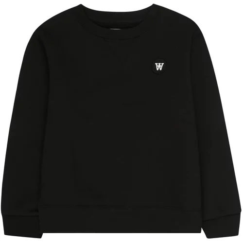 Wood Wood Sweater majica 'Rod' crna / bijela