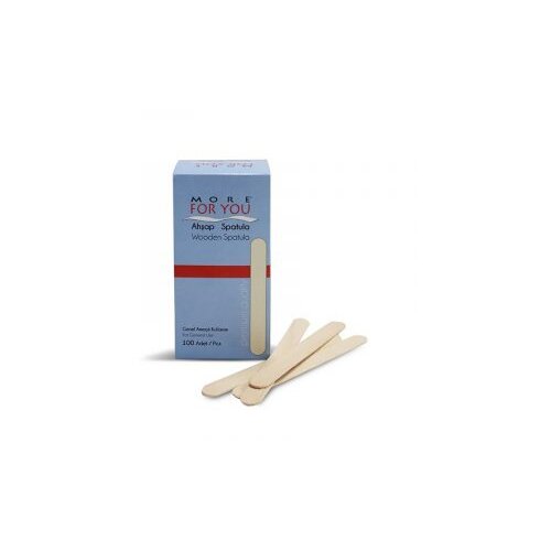 Lopatica za vosak &amp;Scaron;patula Drvena More For You 15 x 1,7 cm &amp;ndash; 100 kom Slike