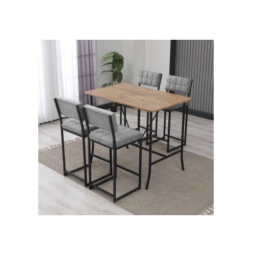 Hanah home Set barskih stolova i stolica, 110 x 92 x 70 cm, 5 dijelova, Antracit Cijene