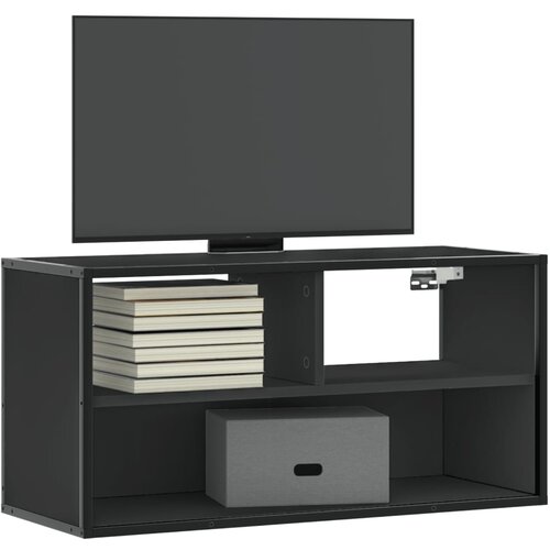 vidaXL TV omarica črna 80x31x39,5 cm inženirski les in kovina Cene