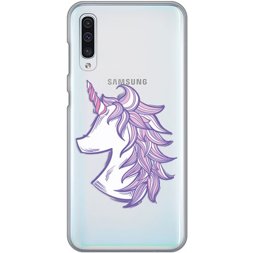 maska silikonska print skin za samsung A307F/A505F/A507F galaxy A30s/A50/A50s purple unicorn Slike