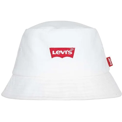 Levi's Dječji pamučni šešir LAN LEVIS BATWING BUCKET CAP boja: bež, pamučni