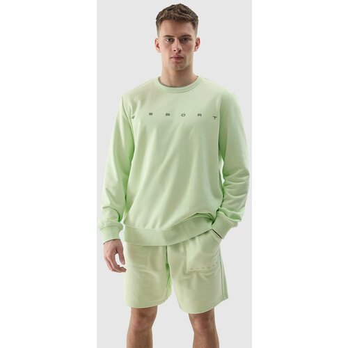 4f Men's sweatshirt without fastening and without hood - green Cene